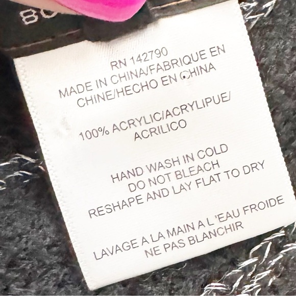 BCBG MaxAzria Black Poncho Sweater - Picture 11 of 12